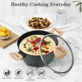 thumbnail image 4 of Juego de ollas y sartenes SODAY, utensilios de cocina antiadherentes, 13 unidades, 4 of 7