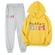 thumbnail image 1 of Odeerbi 2-9 Años Niñas Día Del Padre Conjuntos de Algodón Sudaderas Con Capucha Pantalones de Dos Piezas Conjunto de Manga Larga Con Capucha Sudaderas, 1 of 3