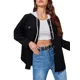 thumbnail image 1 of Prendas de abrigo para mujer, camisas de pana informales para mujer, chaqueta de manga larga con solapa y botones, con bolsillo, chaqueta holgada sólida zhangyuxiang unisex, 1 of 1