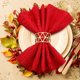 thumbnail image 4 of 12 Piezas Servilleteros Huecos Servilleteros Servilletero Servilletero Hebilla Servilletero De Metal Para El Hogar Adorno Para Boda Acción De Gracias Navidad, 4 of 5