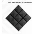 thumbnail image 3 of FStop Labs Wedge Tiles Acoustic Panels for Wall, Soundproof Foam, Black, 2'' X 12" X 12", 12 Pack, 3 of 9