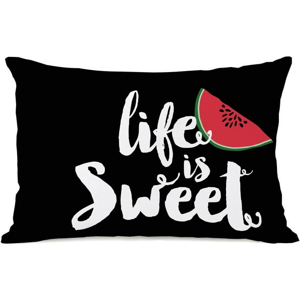 Download "Life Is Sweet Watermelon" Indoor Throw Pillow by Pen ...