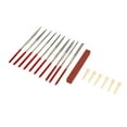 thumbnail image 1 of Fret Nut Files, Guitar Files Kit Metal Plastic Corrosion Resistance Incisive Efficient with Sanding Block for Repairing, 1 of 7