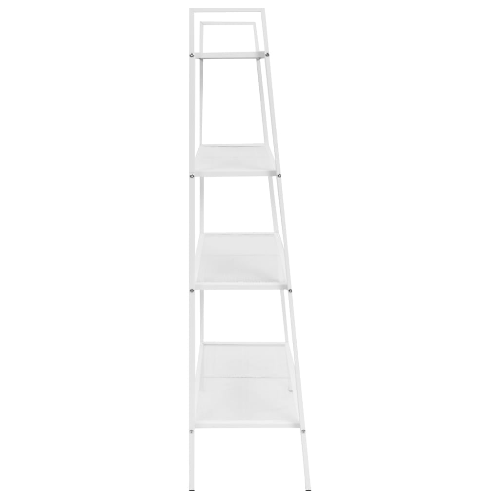 Kepooman Home Office 4 Tiers Display Storage Shelf for Flowers Grass and Book, White Kepooman Home Office 4 Tiers Display Storage Shelf for Flowers Grass and Book, White
