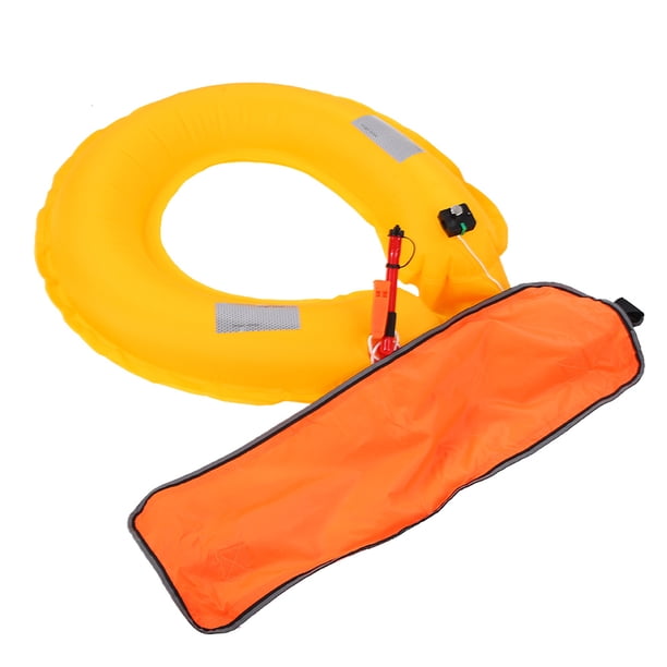 Cinturón de chaleco salvavidas Manual 150N Flotabilidad Ayuda de flotabilidad inflable con cinta reflectante 5 segundos Tiempo de flotación de inflado Más de 48 horas ANGGREK Otros