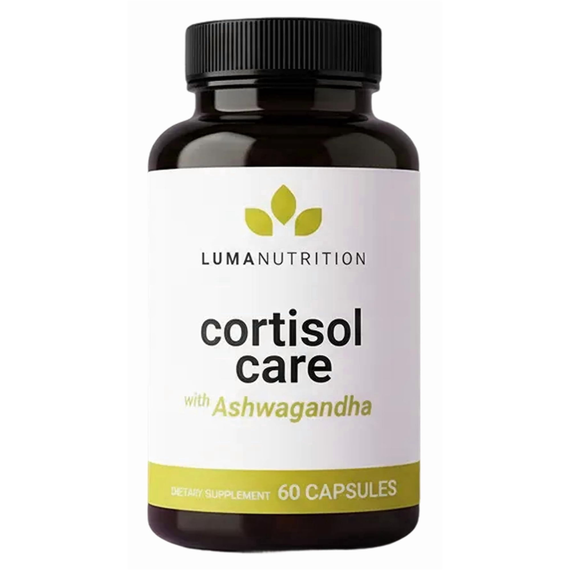 Luma Nutrition Cortisol Supplement - Ashwagandha Supplement + L-Theanine - Cortisol Reducer/Manager - 60 Capsules