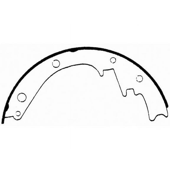 Rear Brake Shoe Set - Compatible with 1978 - 1995 Chevy G20 1979 1980 1981 1982 1983 1984 1985 1986 1987 1988 1989 1990 1991 1992 1993 1994