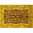 thumbnail image 1 of Ahgly Company Machine Washable Indoor Rectangle Oriental Yellow Traditional Area Rugs, 2' x 3', 1 of 4