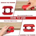 thumbnail image 4 of Edge Banding Trimmer Edge Banding Cutter with Tungsten Carbide Blades Veneer Edge Trimmer Woodworking Edge Trimmer Tool for All Directions, 4 of 5
