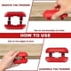 thumbnail image 4 of Edge Banding Trimmer Edge Banding Cutter with Tungsten Carbide Blades Veneer Edge Trimmer Woodworking Edge Trimmer Tool for All Directions, 4 of 5