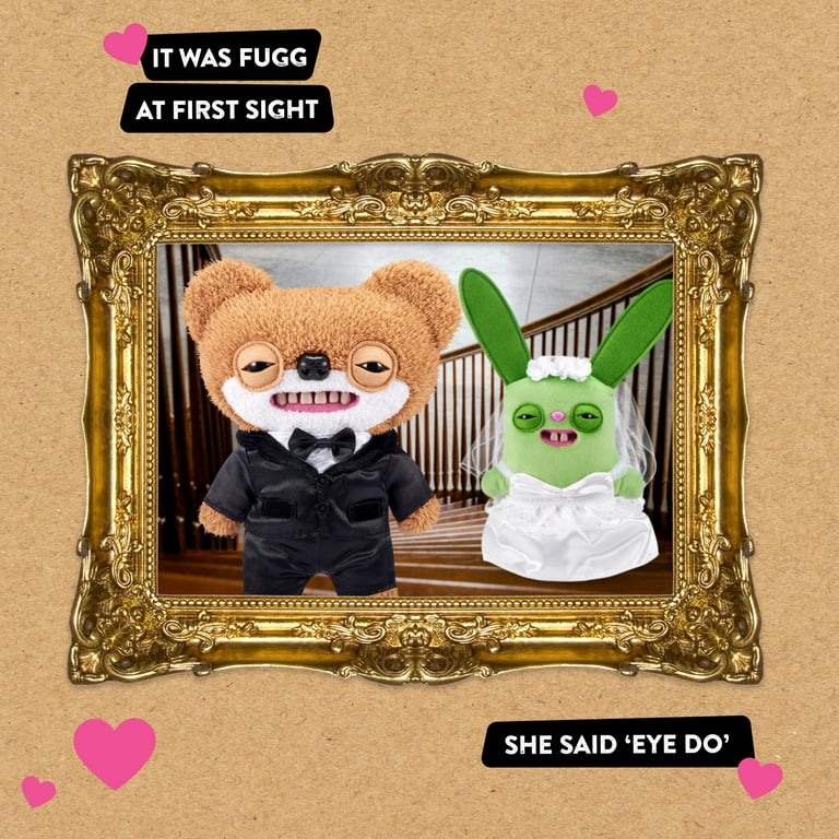 Fuggler Wedding Fuggs 9 inch 2-Pack, Funny Ugly Monster Soft