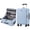 Blue, variant on 20 Inch Carry-On Luggage with USB Charging Port, Cup Holder, and TSA Lock for Adult