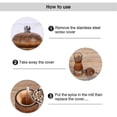 thumbnail image 4 of Juegos de molinillos de sal y pimienta de madera, molinillos de sal manuales clásicos, 4 of 5