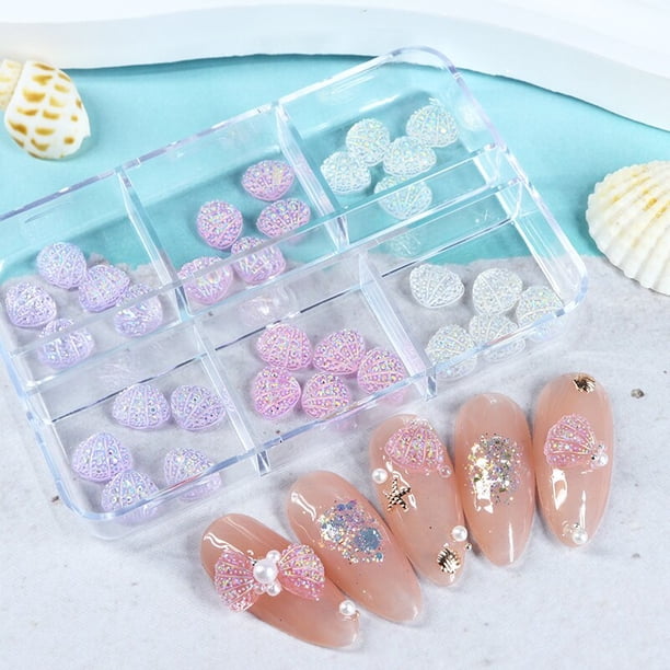 Accesorios para uñas de mariposa Aurora, diamantes de imitación 3D, Charm de resina, parte inferior plana para uñas con purpurina, DIY, diseño de manicura coreana, 30 piezas