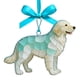 thumbnail image 1 of Adorno de perro de vidrio marino Decoración hecha a mano para hogar, coche o regalo – Pomerania, Husky, razas Alaskan – estilo cabaña costera, materiales reciclados, 1 of 1