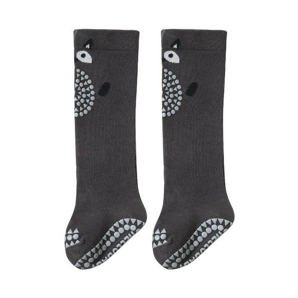 Medias de seda para bebé, calcetines hasta la rodilla antideslizantes de algodón de clase A para otoño, calcetines por encima de la rodilla para recién nacidos, niños y niñas