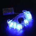 thumbnail image 2 of 2 UNIDS 2 m 20 LED Luces de Cadena en Forma de Murciélago Decoración de Lámpara de Halloween Espeluznante para Fiesta de Halloween Festival Cumpleaños sin Batería Luz Azul, 2 of 6