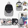 thumbnail image 3 of 3 Pack Women's Backpack Leopard Print School Bag Set Large Capacity Backpack, 3 of 5