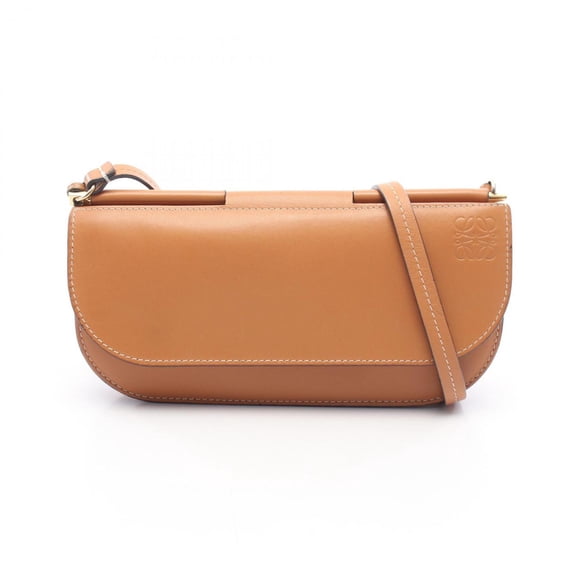 Pre-Owned Loewe Gate Pochette Wallet Shoulder Bag Handbag Leather Women's Brown