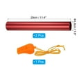 thumbnail image 2 of Uxcell Relay Track Baton Aluminum Tube Field Running Race Stick with Whistle for Athletics, Red 2 Pack, 2 of 6