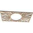 thumbnail image 2 of Ekena Millwork 16"W x 8"H x 5 7/8"ID x 3/8"T Hoover Wood Fretwork Pierced Ceiling Medallion, Alder, 2 of 3