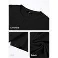 thumbnail image 5 of YATELLE Mens T-Shirt Casual Stretch Solid Crewneck Short Sleeve Tees Textured Shirts, 5 of 7