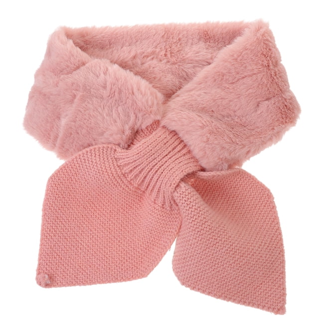 Bufanda cálida para mujer, bufanda tejida de felpa, bufanda con cuello, bufanda cruzada cálida para invierno, bufanda de felpa para mujer