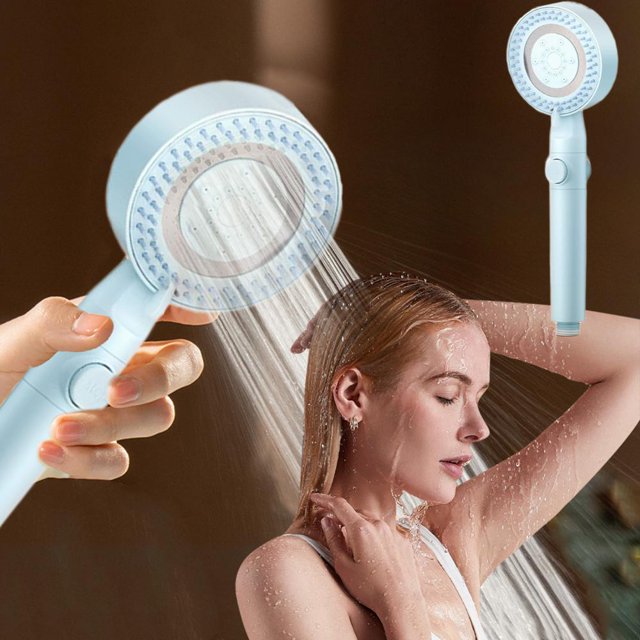 Feltree Shower Head with Handheld High Pressure Filter 5 Spray Modes Body Coverage Spray Water in Multiple Places Powerful Rain Showerhead for Bathroom Upgrade