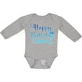 thumbnail image 3 of Inktastic Blue Happy Birthday Daddy Boys or Girls Long Sleeve Baby Bodysuit, 3 of 5