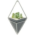 thumbnail image 1 of Arcadia Garden Products Small Diamond Wall Planter, Matte Dark Gray, 1 of 4