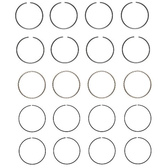Premium Piston Ring Set (Size 1.00mm) | Compatible with 90-98 Nissan 2.4L/2389 L4 KA24E/KA24DE Engines