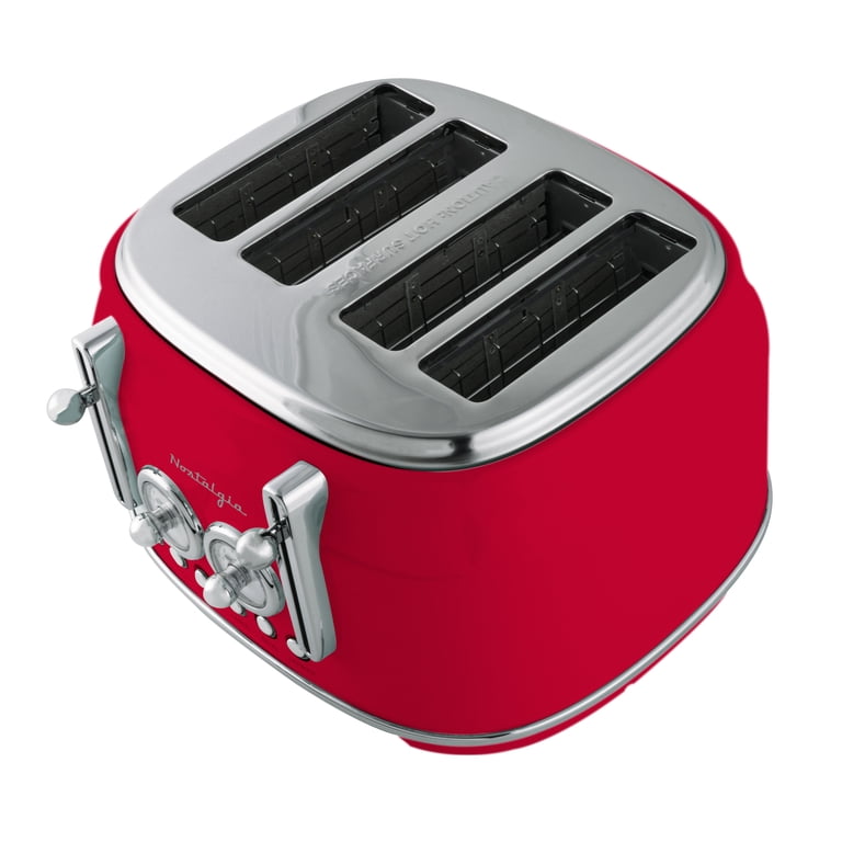 Nostalgia Classic Retro 4-Slice Toaster, White - Walmart.com