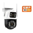 thumbnail image 1 of 1 Cámara de Seguridad Exterior con 2 Lentes, WiFi Doble-Lente 2.4GHz IP Inalambrica para Monitoreo y Vigilancia en Hogar - AI Detección Humana Visión Nocturna a Color Interior/Externa,, 1 of 15
