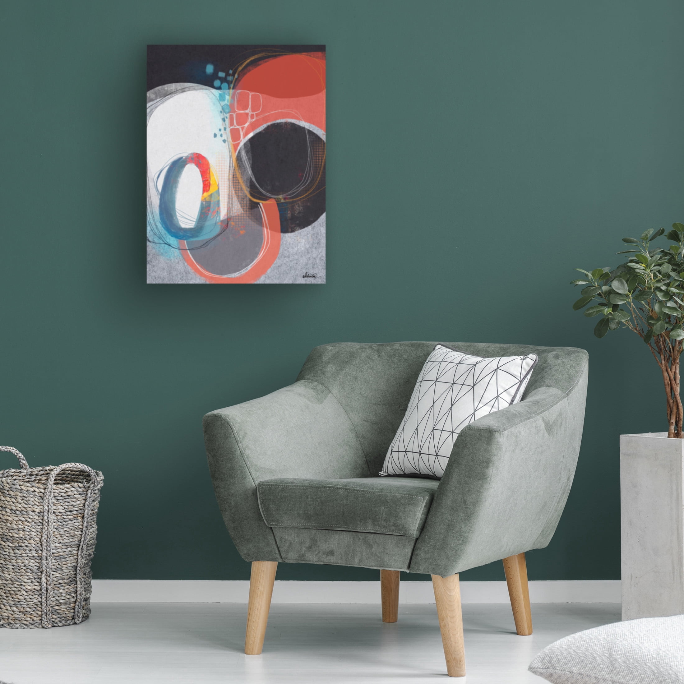 Canvas Wall Art - Ishita Banerjee 'Pebble Beach 2' Wall Art for Living Room, Bedroom, or Office Décor by Trademark Fine Art - 14 x 19 Inches