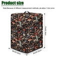thumbnail image 7 of ZIATUBLES Mushroom Flower Dragonfly Print Kitchen Juicer Dust Cover Stain Resistant Appliance Protective Case Kitchen Countertop Organized Decor Accessories Easy to Clean, 8 "W x 8 "D x 17 "H, 7 of 7