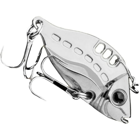 XD4-Silver Fish Lure Spinner Baits for Bass Fishing Lure Bass Fishing Lure Hard Metal Topwater Lure Sharp Lure for Bass Trout Salmon Freshwater Saltwater Fishing*04