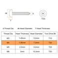 thumbnail image 2 of 30pack M4 x 25mm Button Head Torx Security Sheet Metal Screws with T20 Bit, 2 of 6