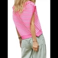 thumbnail image 3 of Suéteres de Verano para Mujer 2025, Cuello en V, Mangas , Suéter Sin Mangas, Chaleco, Rosa, Rojo, XL, 3 of 6