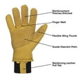 thumbnail image 4 of Deerskin Premium Leather Winter Gloves with 3M Thinsulate - Tan, 4 of 5