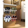 thumbnail image 1 of Foldable Wall Mounted Shoe Rack - 4 Piece White SHENMO, 1 of 5