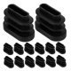 thumbnail image 5 of ELAYARD 30Ud Tapones Para Patas De Muebles En Plástico Negro Con Ovalado, 5 of 8