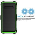 thumbnail image 2 of Galaxy S10 / S10 Plus / S10E Case, Samsung Galaxy S10 Holster Clip, Tekcoo [Tshell] Shock Absorbing [Green] Secure Swivel Locking Belt Defender Heavy Full Body Kickstand Carrying Tank Armor Cases, 2 of 6