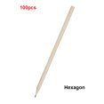 thumbnail image 2 of Riwesomey 100 Uds. Lápices de escritura lápices de dibujo de estudiante papelería portátil para escuela Oficina lápiz Hexagonal Triangular Material de laboratorio Hexágono, 2 of 6