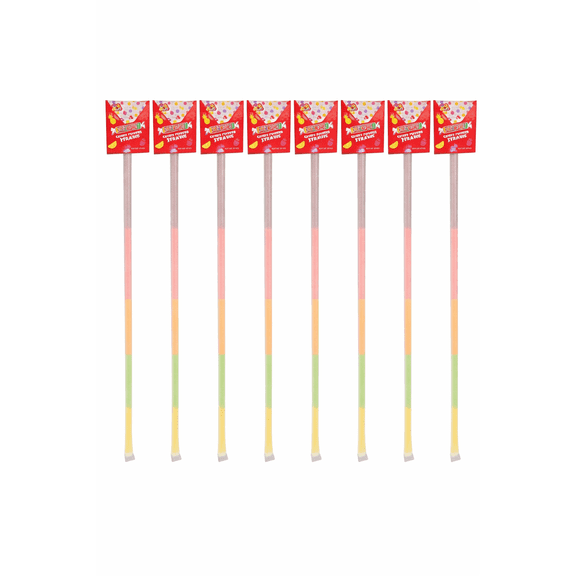 Smarties Candy Powder Straws Assorted Flavors Fruity Sweet 12 Count