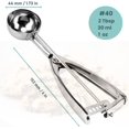 thumbnail image 2 of Cookie Scoop, Ice Cream Scoop,18/8 Stainless Steel, Cookie Scoops for Baking, 2Tbsp/ 30ml/ 1oz Cookie Dough Scoop, Ice Cream Scooper with Trigger Release, Cookie Scooper for Baking(#40)…, 2 of 9
