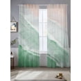 thumbnail image 4 of Sheer Curtain Panels Green Ocean Waves Rod Pocket Voile Window Curtains Ombre Beachy Window Treatments Ligh Filtering Privacy Curtain Drapes for Bedroom Living Room 2 Panel Set 84 Inch Length,, 4 of 9