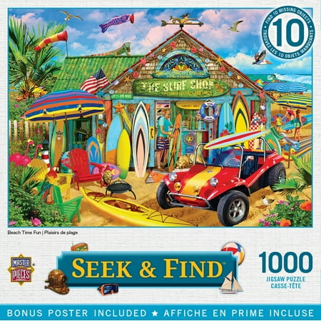 UPC: 0705988720017 | MasterPieces 1000 Piece Jigsaw Puzzle – Beach Time Fun – 19.25 x26.75