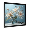 thumbnail image 2 of Designart "Solo Gentle Grey Bluebonnet II" Blue Bonnets Picture Framed Canvas Art Print, 2 of 5