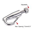 thumbnail image 4 of Unique Bargains 7.5mm Open Picture Hanging Wire Hook Electroplating Copper Hooks 4Pack, 4 of 5