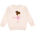 thumbnail image 2 of Inktastic Ballerina, Ballet Girl, Ballet Dance, Brown Hair Toddler Sweatshirt, 2 of 4